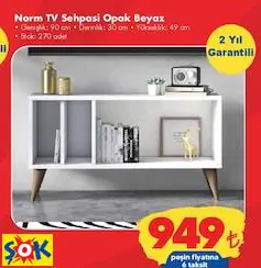 RUUM STORE NORM TV SEHPASI OPAK BEYAZ